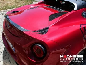 Alfa Romeo 4C Carbon Fiber Rear Extreme Air Extractor Set - Spyder